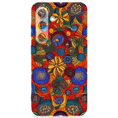 Mid Century Retro Floral 1970s 1960s Pattern 69 Samsung Galaxy S24 6 2 Inch Black Tpu Uv Case by violetheavensky