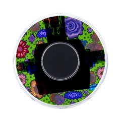 Mid Century Retro Floral 1970s 1960s Pattern 59 On-the-go Memory Card Reader by violetheavensky