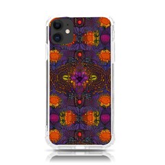 Mid Century Retro Floral 1970s 1960s Pattern 67 Iphone 11 Tpu Uv Print Case by violetheavensky
