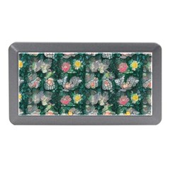 Mid Century Retro Floral 1970s 1960s Pattern 62 Memory Card Reader (mini) by violetheavensky