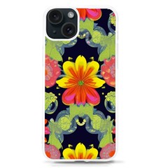 Mid Century Retro Floral 1970s 1960s Pattern 54 Iphone 15 Tpu Uv Print Case by violetheavensky