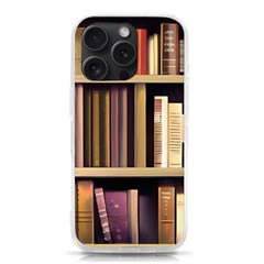 Books Bookshelves Office Fantasy Background Artwork Book Cover Apothecary Book Nook Literature Libra Iphone 15 Pro Tpu Uv Print Case by Posterlux