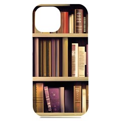 Books Bookshelves Office Fantasy Background Artwork Book Cover Apothecary Book Nook Literature Libra Iphone 15 Plus Black Uv Print Pc Hardshell Case by Posterlux