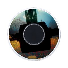 Wildflowers Field Outdoors Clouds Trees Cover Art Storm Mysterious Dream Landscape On-the-go Memory Card Reader by Posterlux