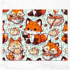 Cute Fox Puzzle Rectangular Jigsaw Puzzl by thatfashion