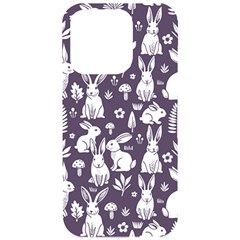 Easter Bunny Pattern Iphone 15 Pro Black Uv Print Pc Hardshell Case by Valentinaart