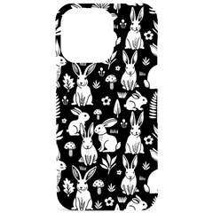 Easter Bunny Pattern Iphone 15 Pro Max Black Uv Print Pc Hardshell Case by Valentinaart