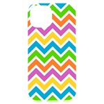 Chevron Pattern Design Texture iPhone 15 Plus Black UV Print PC Hardshell Case Front