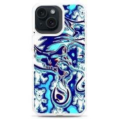 Trippy Dippy Bears Blue Dancing Greatful Dead Skull Steal Your Face Iphone 15 Plus Tpu Uv Print Case by Salmanaz77