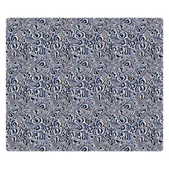 Blue Black Snake Pattern 50  X 40  Two Sides Premium Plush Fleece Blanket (kids Size) by DinkovaArt