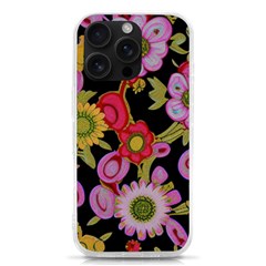 Mid Century Retro Floral 1970s 1960s Pattern 70 Iphone 16 Pro Tpu Uv Print Case by violetheavensky